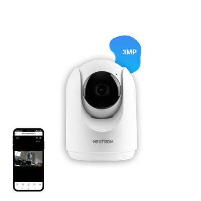 Neutron 3MP İç Mekan Pan/Tilt IP Güvenlik Kamerası - Neutron