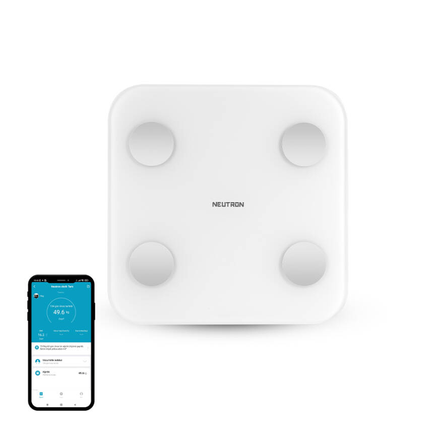 Neutron Akıllı Bluetooth Yağ Ölçerli Tartı - 1