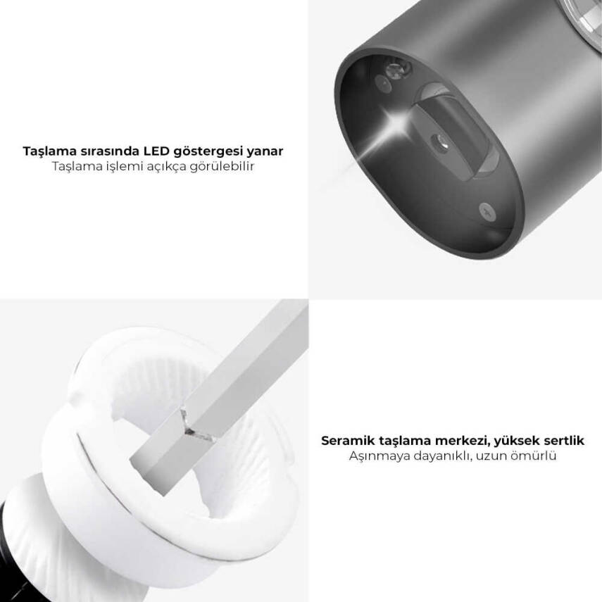 Neutron Pilli Tuz ve Baharat Öğütücü Tekli - 8