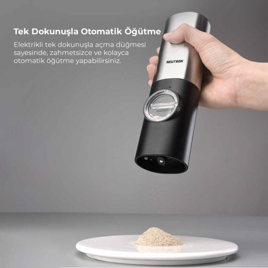 Neutron Pilli Tuz ve Baharat Öğütücü İkili - 6