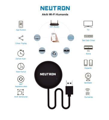 Neutron Akıllı Wifi Kumanda, Tüm Cihazları Telefondan Yönetme - 3