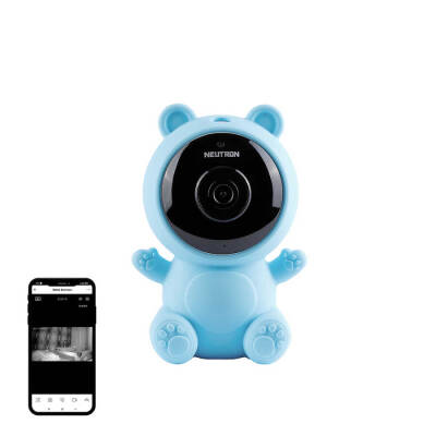 Neutron Ninni Söyleyebilen Akıllı Bebek Kamerası Mavi - Neutron