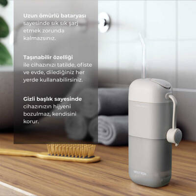 Neutron Taşınabilir Seyahat Tipi Şarjlı Ağız Duşu - 6