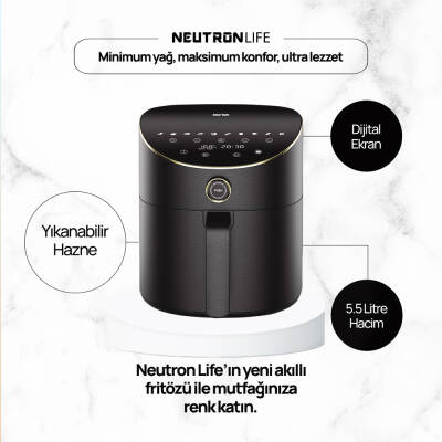 Neutron Smart Air Fryer Akıllı Fritöz XL 5.5 Litre - 4