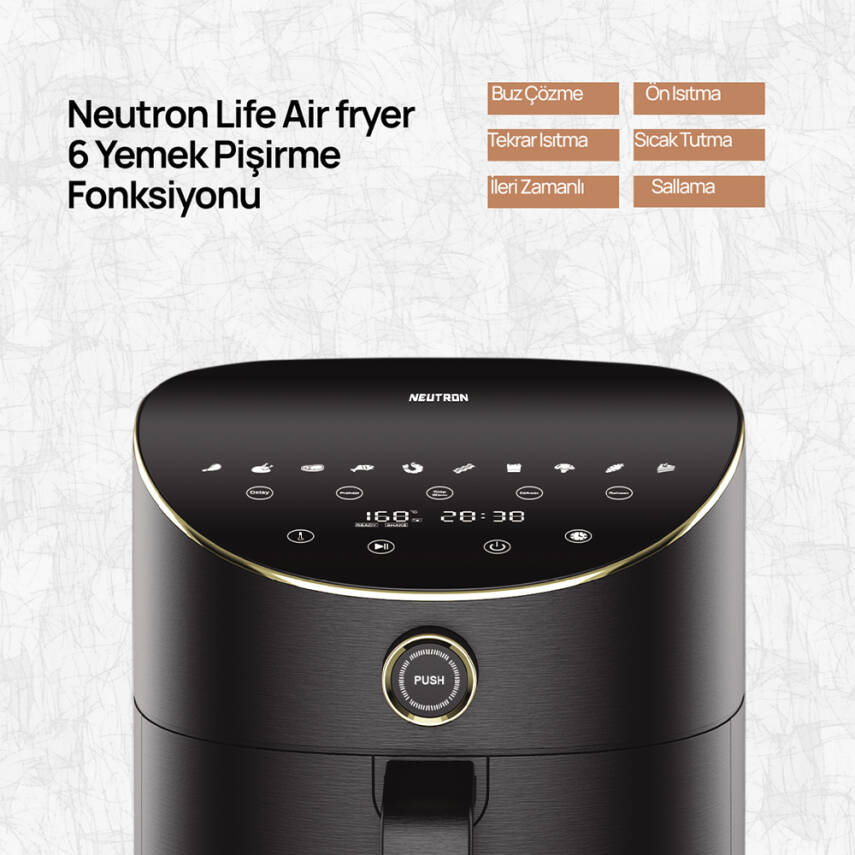 Neutron Smart Air Fryer Akıllı Fritöz XL 5.5 Litre - 8